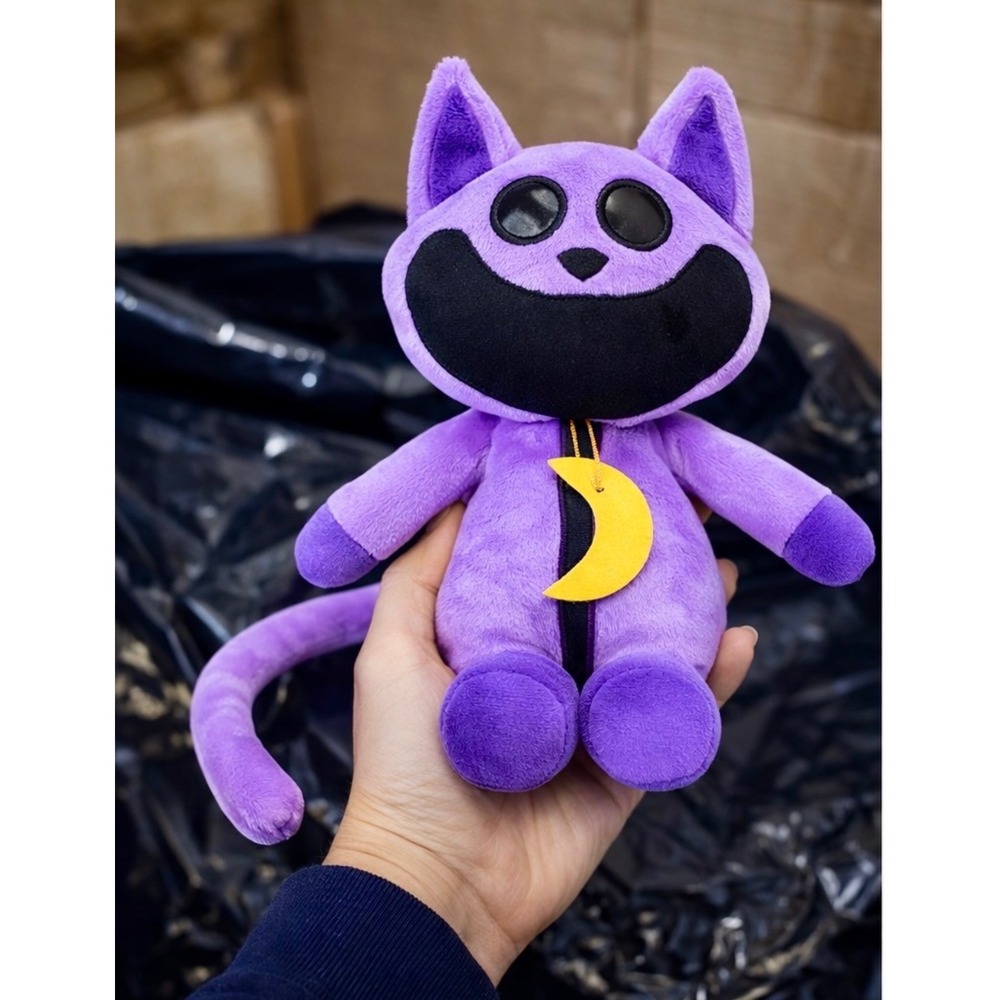 Poppy Playtime CatNap Plush Smiling Critters Purple Cat Moon Kawaii 10 Inch - Picture 2 of 3